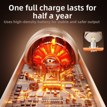 Vyrų elektrinis skustuvas su plūduriuojančia trim žiedų galvute ir 18 peiliukų, USB‑C greitoji įkrovimo, įmontuota 500–800 mAh baterija, veikimo laikas 60+ min.