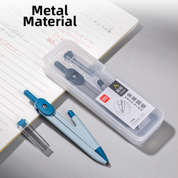 Deli VC1 plastikinis standartinis automatinis pieštukas su piešimo cirkuliu, 700 vnt