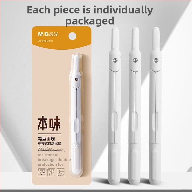 Morning Light automatinis grafito tiekimo kompasas iš plastiko, su gaubtu, modelis ACS908C0