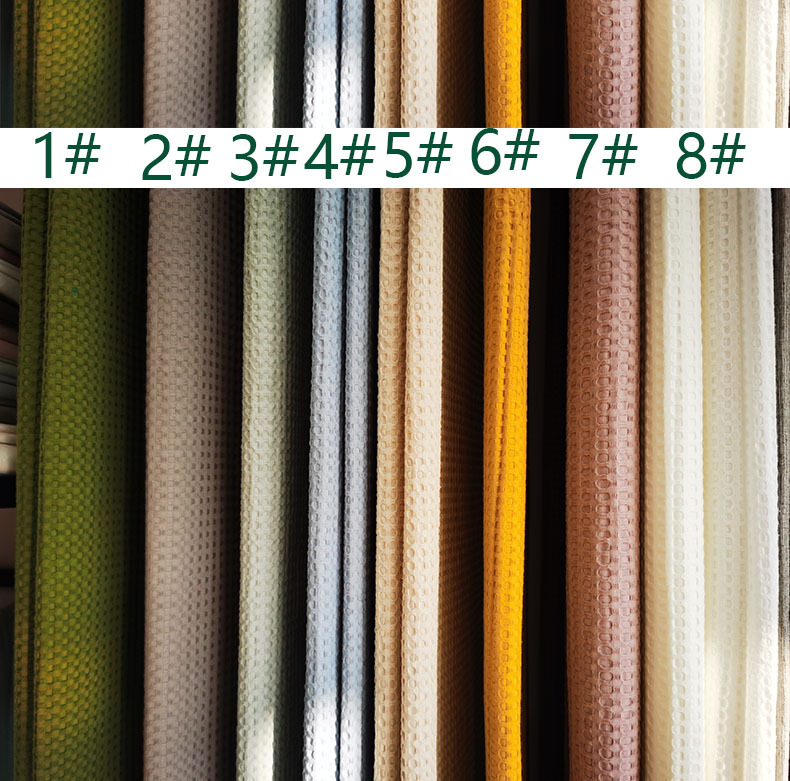 Țesătură din bumbac cu aspect de waffle — 100% bumbac, vopsire pe fir, țesătură jacquard geometrică cu model rețea, pentru lenjerie de pat, perne și pături, toamnă–iarna