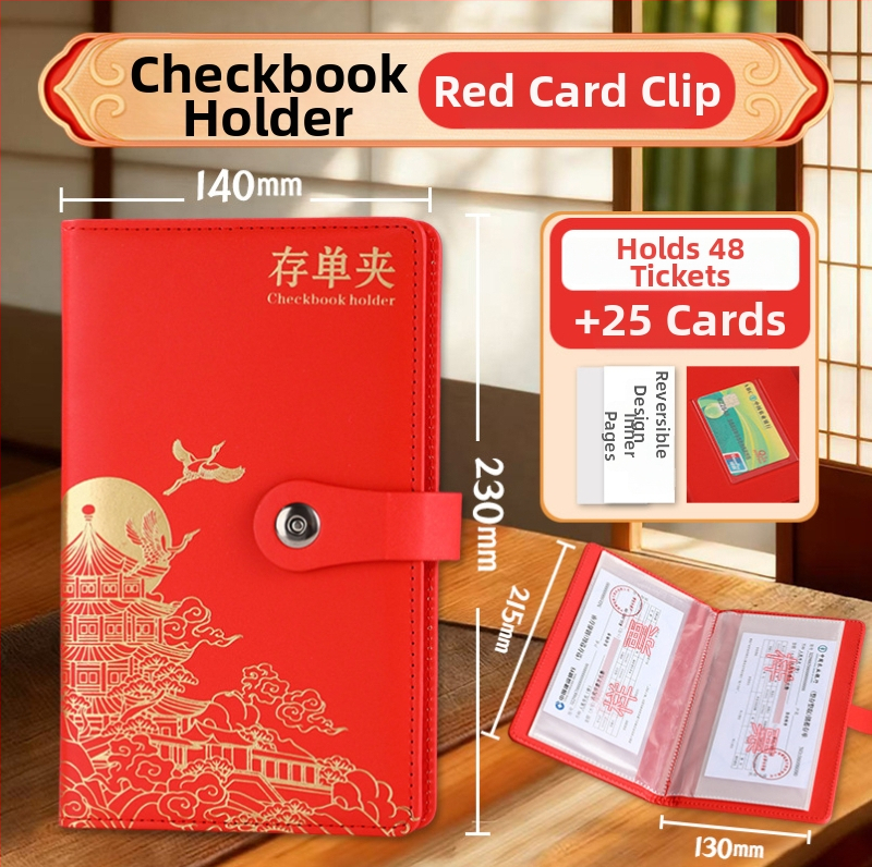 Chengjin PU depozitų kvitų laikiklis — Bankinės sąskaitos knygos ir depozitų kvitų saugojimo knygelė, logotipo spausdinimas, pritaikymas