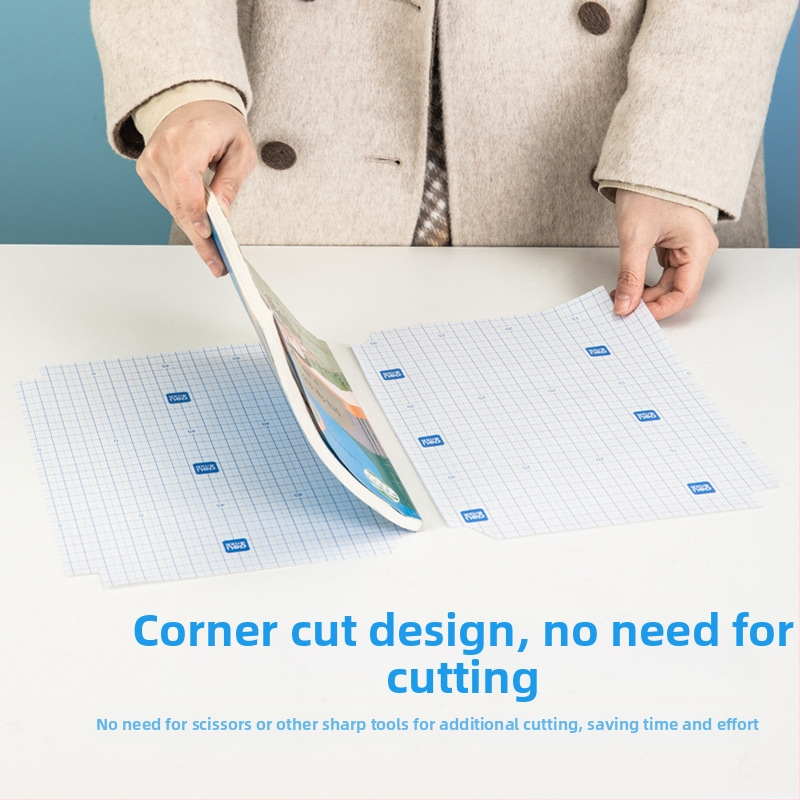 Deli 70593 20 lapu iepakojums pārklāšanai grāmatām, piemērots 3.–6. klasei, ūdensnoturīgs, matēta tekstūra, aizsarg vāciņš mācību grāmatai