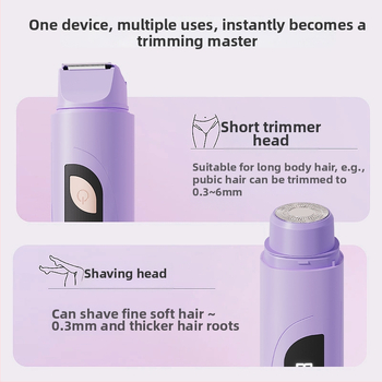 TMQ-623 Elektrinis skutimosi peiliukas ir plaukų šalinimo priemonė su deimantinę ašmenį, USB įkrovimas, drėgnas ir sausas naudojimas, visam kūnui