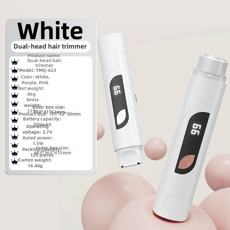 TMQ-623 Elektrinis skutimosi peiliukas ir plaukų šalinimo priemonė su deimantinę ašmenį, USB įkrovimas, drėgnas ir sausas naudojimas, visam kūnui