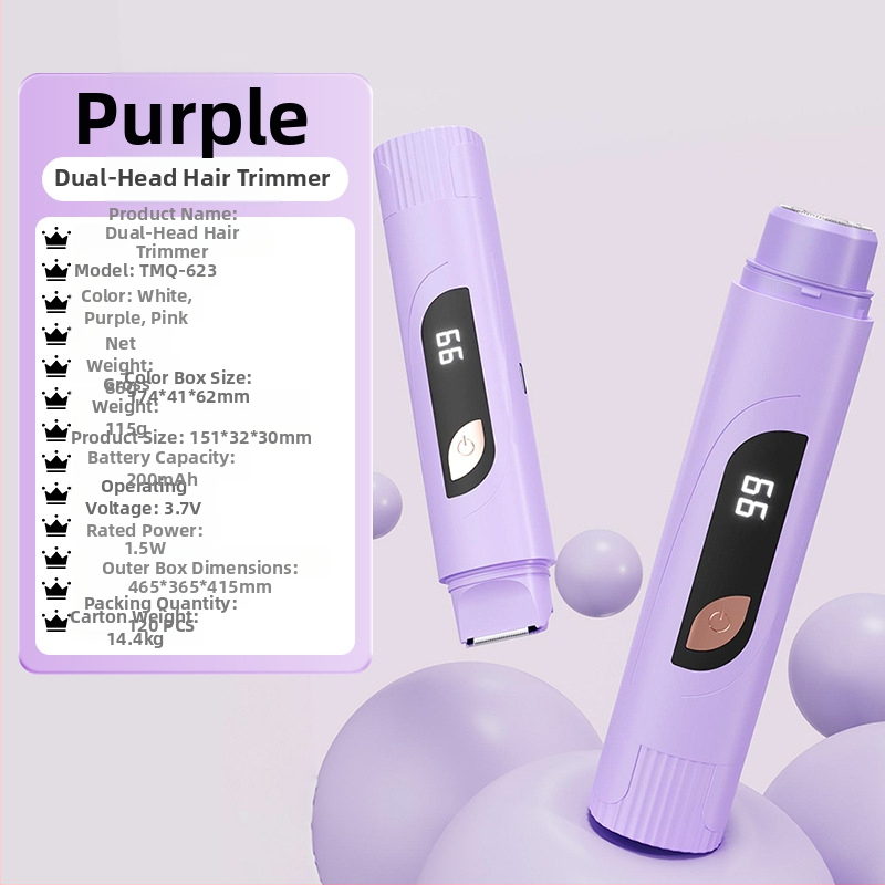 TMQ-623 Elektrinis skutimosi peiliukas ir plaukų šalinimo priemonė su deimantinę ašmenį, USB įkrovimas, drėgnas ir sausas naudojimas, visam kūnui