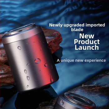 KS-Mini8 elektrinis skustuvas, pasukama galvutė, atsparus vandeniui, 2 valandų baterijos veikimas, kompaktiškas kelioninis skustuvas