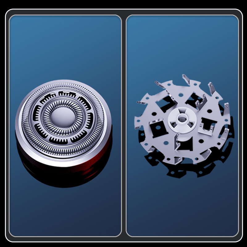 KS-Mini8 elektrinis skustuvas, pasukama galvutė, atsparus vandeniui, 2 valandų baterijos veikimas, kompaktiškas kelioninis skustuvas