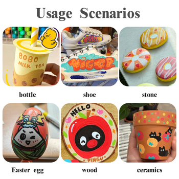 Set tekućih akrilnih markera s mekanim vrhom za umjetnost — Artwalker