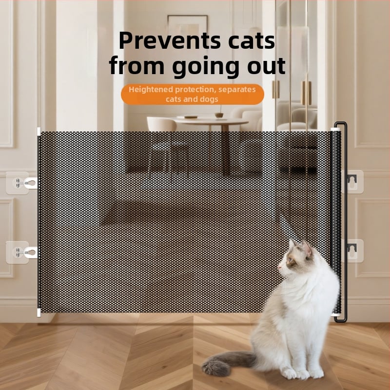 Jun Chang PVC Ištraukiama gyvūnų siena L3939 — barjeras katės pabėgimui, įėjimo/išėjimo vartai, katės durys