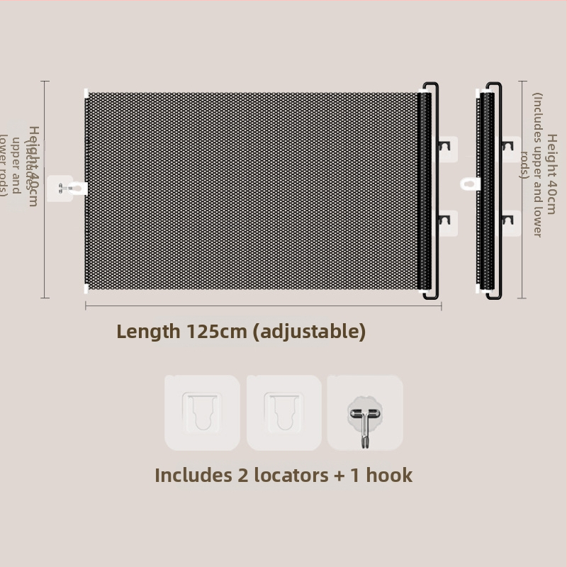Jun Chang PVC Ištraukiama gyvūnų siena L3939 — barjeras katės pabėgimui, įėjimo/išėjimo vartai, katės durys