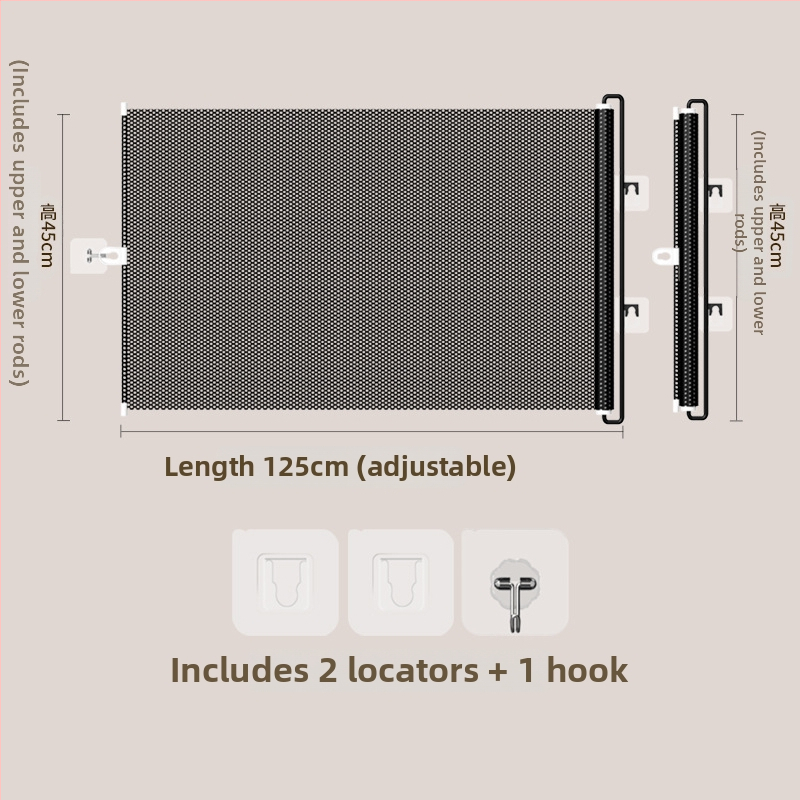 Jun Chang PVC Ištraukiama gyvūnų siena L3939 — barjeras katės pabėgimui, įėjimo/išėjimo vartai, katės durys