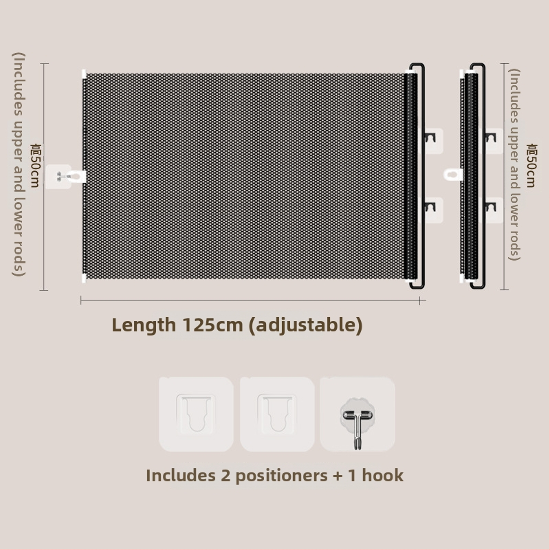 Jun Chang PVC Ištraukiama gyvūnų siena L3939 — barjeras katės pabėgimui, įėjimo/išėjimo vartai, katės durys