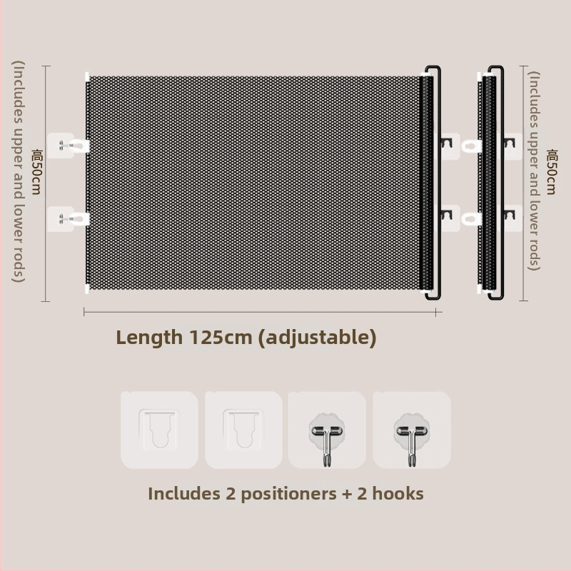 Jun Chang PVC Ištraukiama gyvūnų siena L3939 — barjeras katės pabėgimui, įėjimo/išėjimo vartai, katės durys