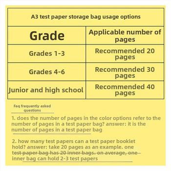 PVC testų lapų organizatorius, Shaoshuang, modelis sjsndai