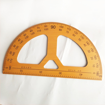 Koka rasēšanas komplekts ar divām trijstūra plāksnēm, svars 2000 g, materiāls koks