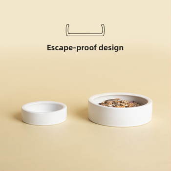 Keraminė driežams maisto indas su dizainu prieš pabėgimą, apvali aukšto krašto lėkštė, kilmė Čaozhou Guangdong