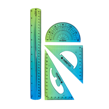 Jiyu centimetru lineālu komplekts, modeļi WM9104/WM9105/WM9106, plastmasa, kategorija: centimetru lineāls, forma: komplekts lineālu