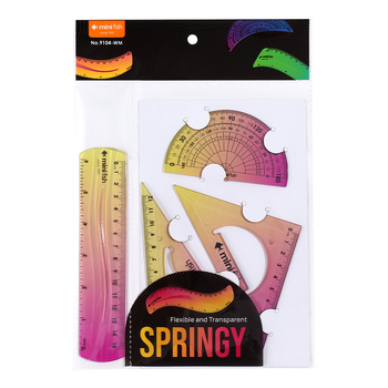 Jiyu centimetru lineālu komplekts, modeļi WM9104/WM9105/WM9106, plastmasa, kategorija: centimetru lineāls, forma: komplekts lineālu