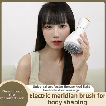 Elektriskā meridiānu masāžas birste mājsaimniecībai – fascijas pacēlājs skrāpēšanas instruments, kāju un visu ķermeņa masāža, USB barošana, MK-916, 45–55°C, 2600 mAh, ABS