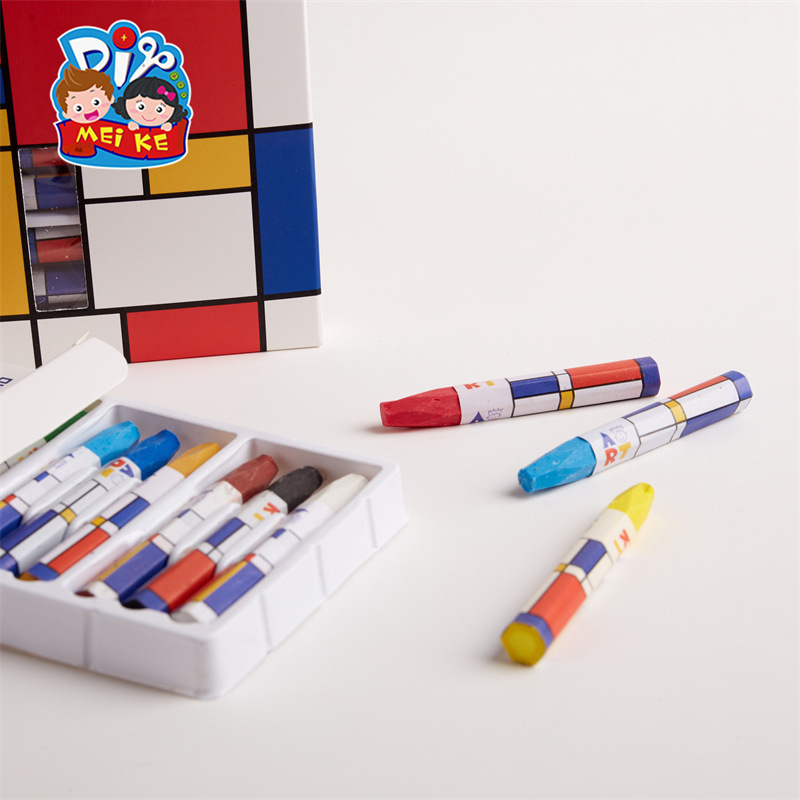 Bērnu mākslas komplekts: 12 krāsu eļļas pasteli, vaskpasteli, zīmuļi un akvareļu pildspalvas - MEI KE M5031, pamata mākslas piederumi