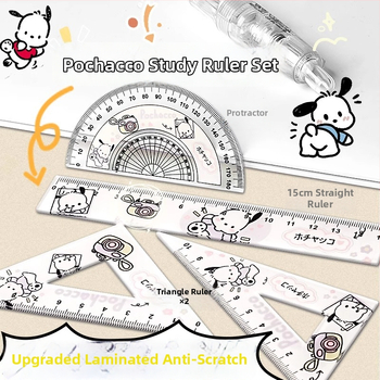 Li cao KBX306B plastmasas lineālu komplekts ar centimetru mērogu, piemērots kā dāvana dzimšanas dienā un izlaidumam