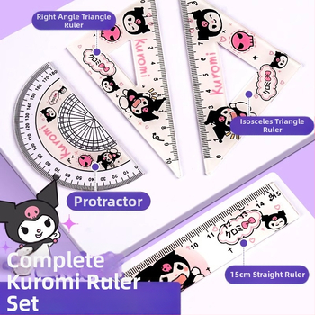 Li cao KBX306B plastmasas lineālu komplekts ar centimetru mērogu, piemērots kā dāvana dzimšanas dienā un izlaidumam