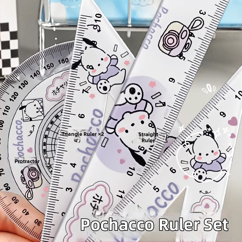 Li cao KBX306B plastmasas lineālu komplekts ar centimetru mērogu, piemērots kā dāvana dzimšanas dienā un izlaidumam