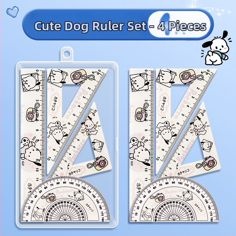 Li cao KBX306B plastmasas lineālu komplekts ar centimetru mērogu, piemērots kā dāvana dzimšanas dienā un izlaidumam