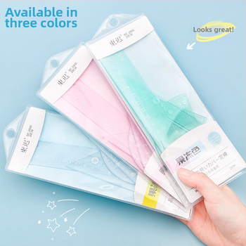 Plastmasas zīmēšanas komplekts ar lineālu, trijstūri un leņķmēru – Fire Waugh modeļa 2800, 53 g