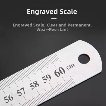Friendly GBCI Daudzfunkcionāls nerūsējošā tērauda lineāls klasei, biezināts centimetra lineāls zīmēšanai un mērīšanai