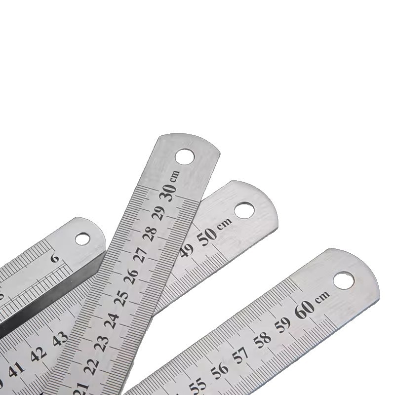 Friendly GBCI Daudzfunkcionāls nerūsējošā tērauda lineāls klasei, biezināts centimetra lineāls zīmēšanai un mērīšanai