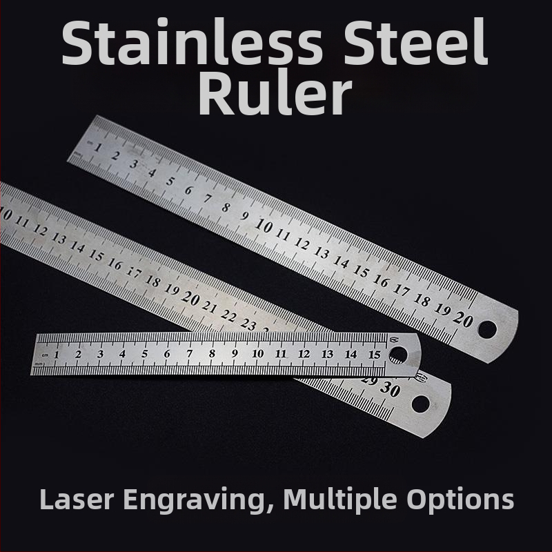 Friendly GBCI Daudzfunkcionāls nerūsējošā tērauda lineāls klasei, biezināts centimetra lineāls zīmēšanai un mērīšanai