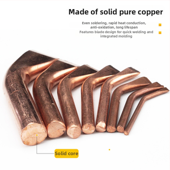 Aukštos galios gryno vario išorinė litavimo galvutė, termoelektrinė, 100/150/200/300/500 W, išlenkta plokščia galvutė, tvirtas litavimo antgalis