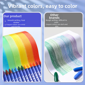 Enmi Fxa-hcq1501 Krāsošanas krītiņi klasē, kastē 40 iepakojumi, droši un mazgājami, cieta kartona dāvanu kastē