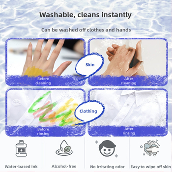 Enmi Fxa-hcq1501 Krāsošanas krītiņi klasē, kastē 40 iepakojumi, droši un mazgājami, cieta kartona dāvanu kastē