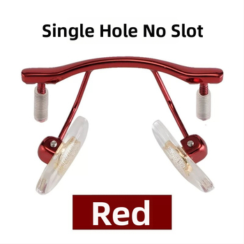 Alumīnija vidējais deguna tilts bezrāmju brillēm, skrūve 1.8 ar gumijas vāciņu, saderīgs ar vienas atveres un universālajām divām atverēm