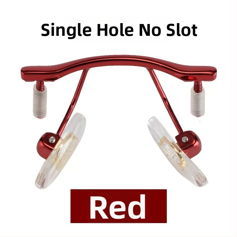 Alumīnija vidējais deguna tilts bezrāmju brillēm, skrūve 1.8 ar gumijas vāciņu, saderīgs ar vienas atveres un universālajām divām atverēm