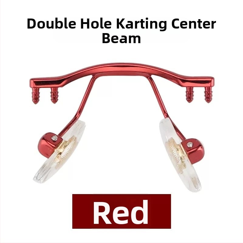 Alumīnija vidējais deguna tilts bezrāmju brillēm, skrūve 1.8 ar gumijas vāciņu, saderīgs ar vienas atveres un universālajām divām atverēm