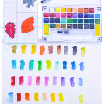 Guašs akvareļu komplekts - zīmols yover; Materiāls: Plastiks; Jauda: 110-325; Iepakojums: 12/18/24/36/48; Piemērošana: akvareļu gleznošana