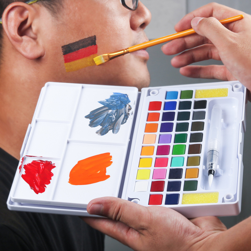 Guašs akvareļu komplekts - zīmols yover; Materiāls: Plastiks; Jauda: 110-325; Iepakojums: 12/18/24/36/48; Piemērošana: akvareļu gleznošana