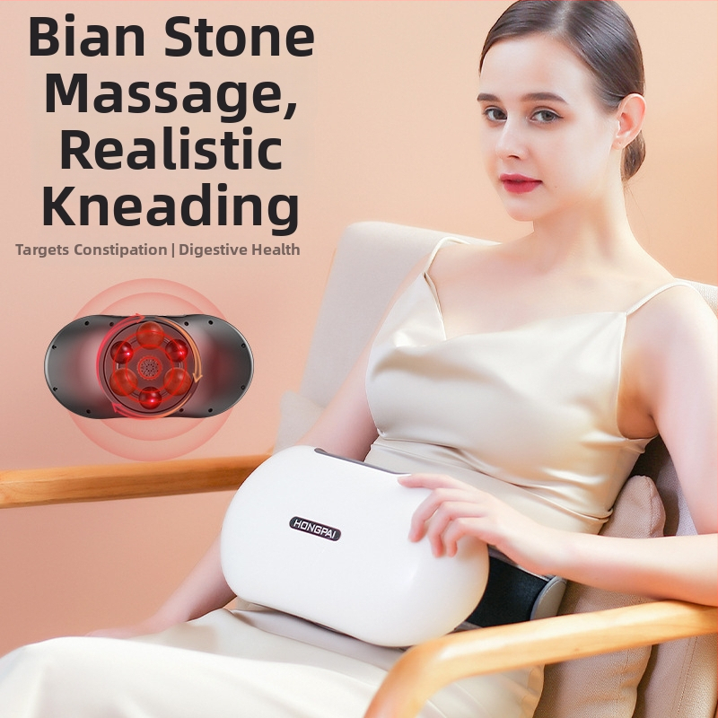 Kõhu massaažija vibratsiooni ja kuuma kompressiooniga, akutoitega, nupp-juhtimisega, mudel HP-688