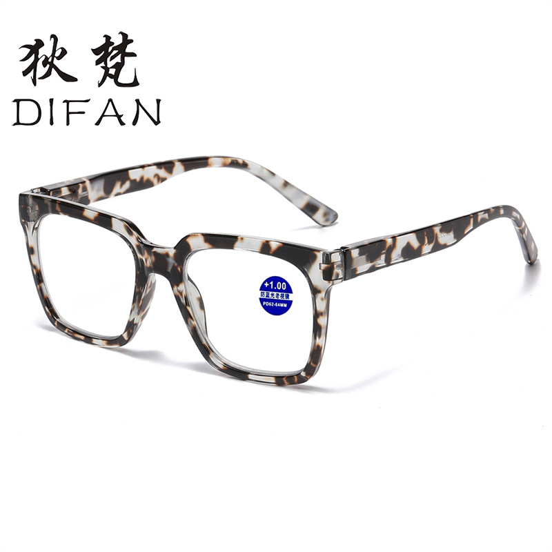 Naočale za čitanje s anti-plavim svjetlom, puni okvir, kvadratni okvir, okvir od PC, leće AC
