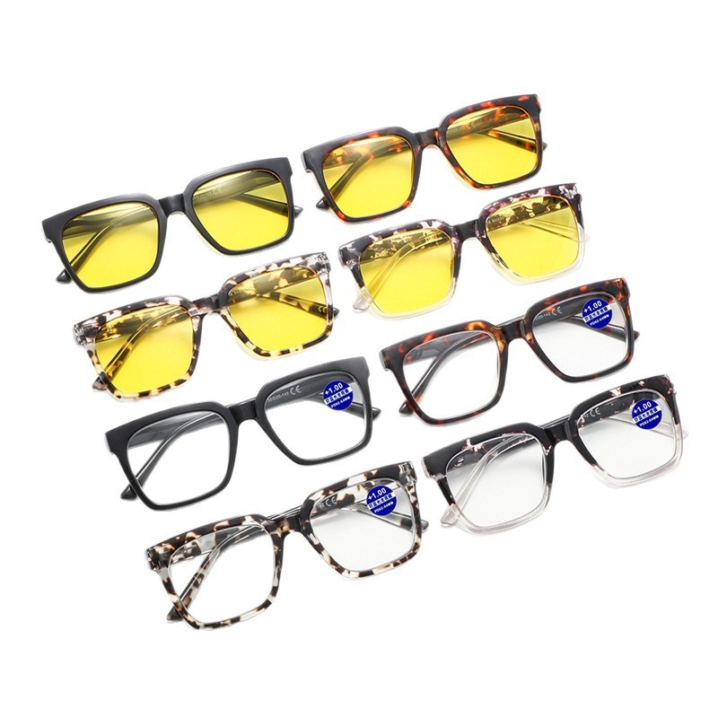 Naočale za čitanje s anti-plavim svjetlom, puni okvir, kvadratni okvir, okvir od PC, leće AC