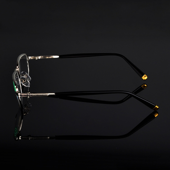 Kaidi lasīšanas brilles, stikla lēcas, pilns rāmis, metāla rāmis, kvadrāta rāmis, oriģinālais dizains