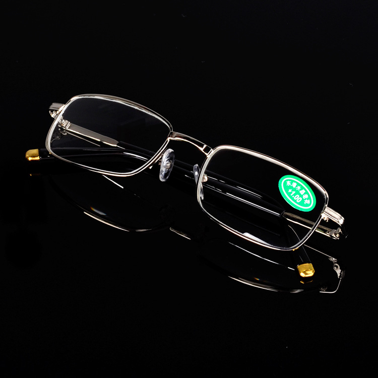 Kaidi lasīšanas brilles, stikla lēcas, pilns rāmis, metāla rāmis, kvadrāta rāmis, oriģinālais dizains