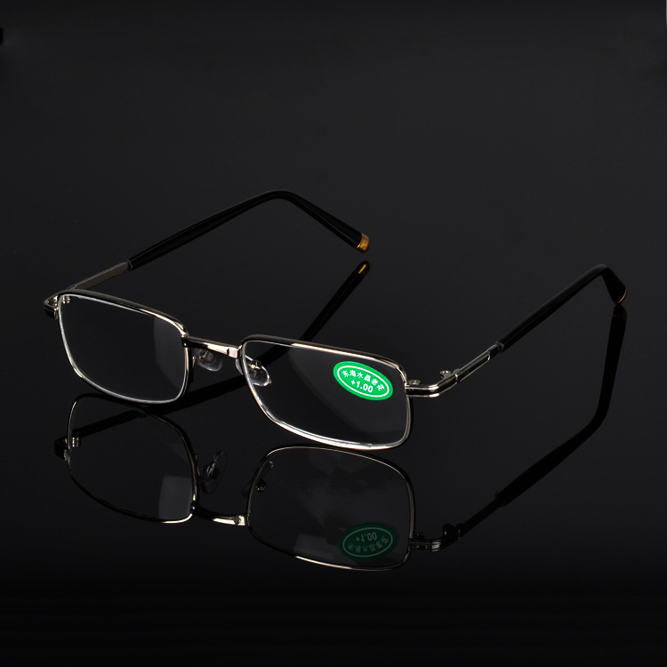 Kaidi lasīšanas brilles, stikla lēcas, pilns rāmis, metāla rāmis, kvadrāta rāmis, oriģinālais dizains