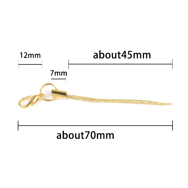 USB diska kulons ar dubultiem gredzeniem un lobster clasp aizdari, metālisks, elektroplatinga