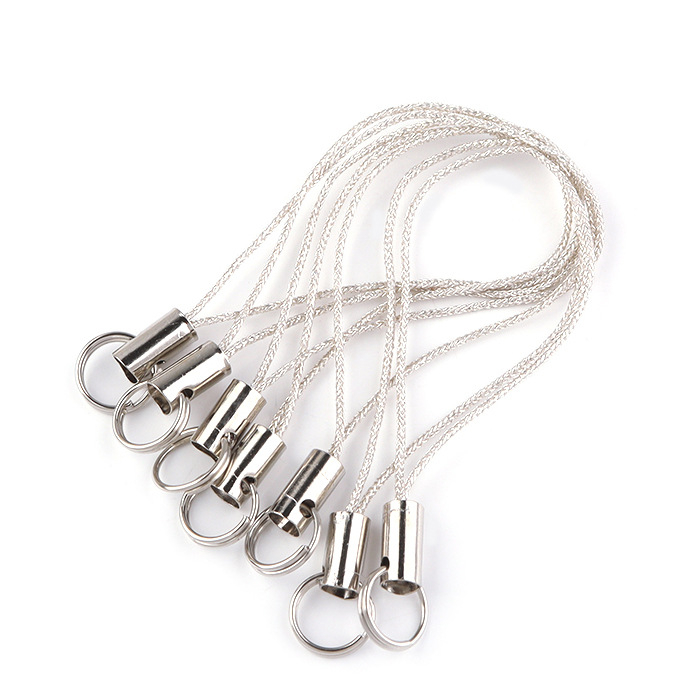 USB diska kulons ar dubultiem gredzeniem un lobster clasp aizdari, metālisks, elektroplatinga