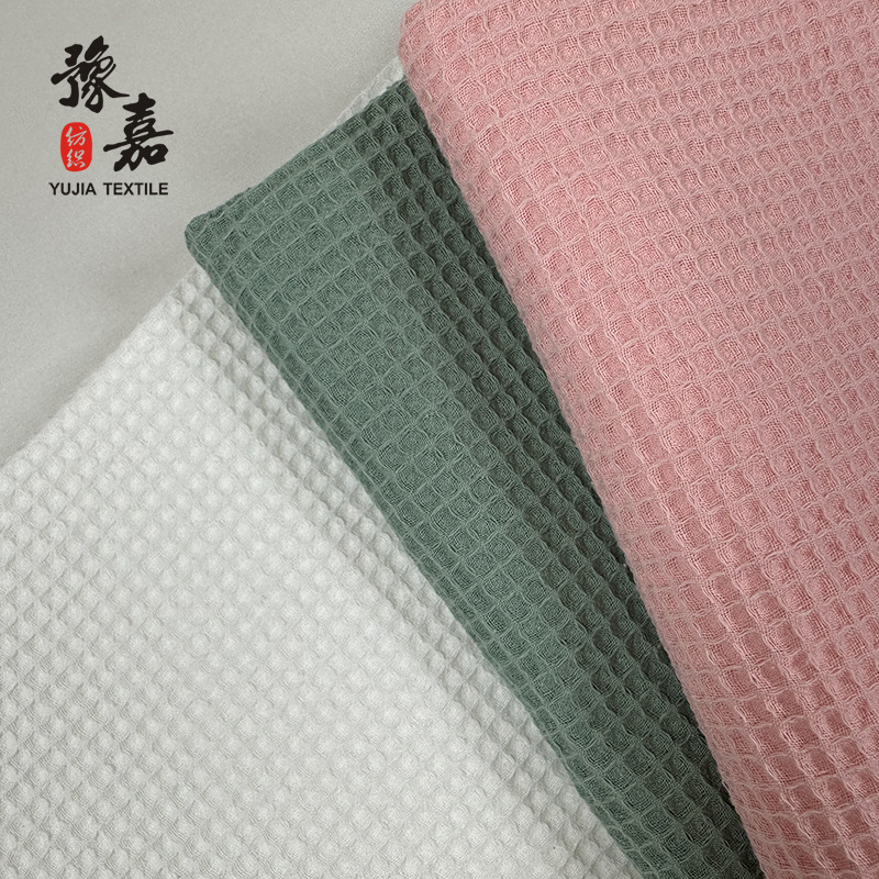 100% pamuk waffle tkanina, 165 g/m², karirani uzorak ananasa