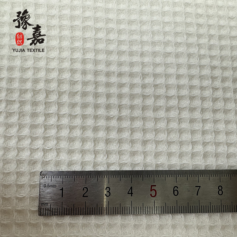 100% pamuk waffle tkanina, 165 g/m², karirani uzorak ananasa